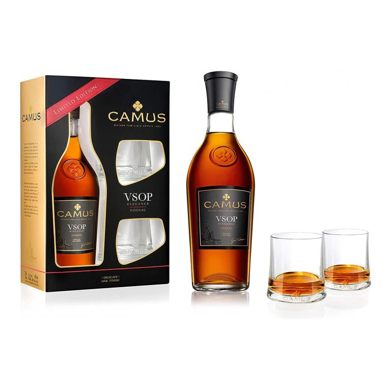 COGNAC CAMUS VSOP ELEGANCE 75CL (1 pz) CONFEZIONE CON 2 BICCHIERI